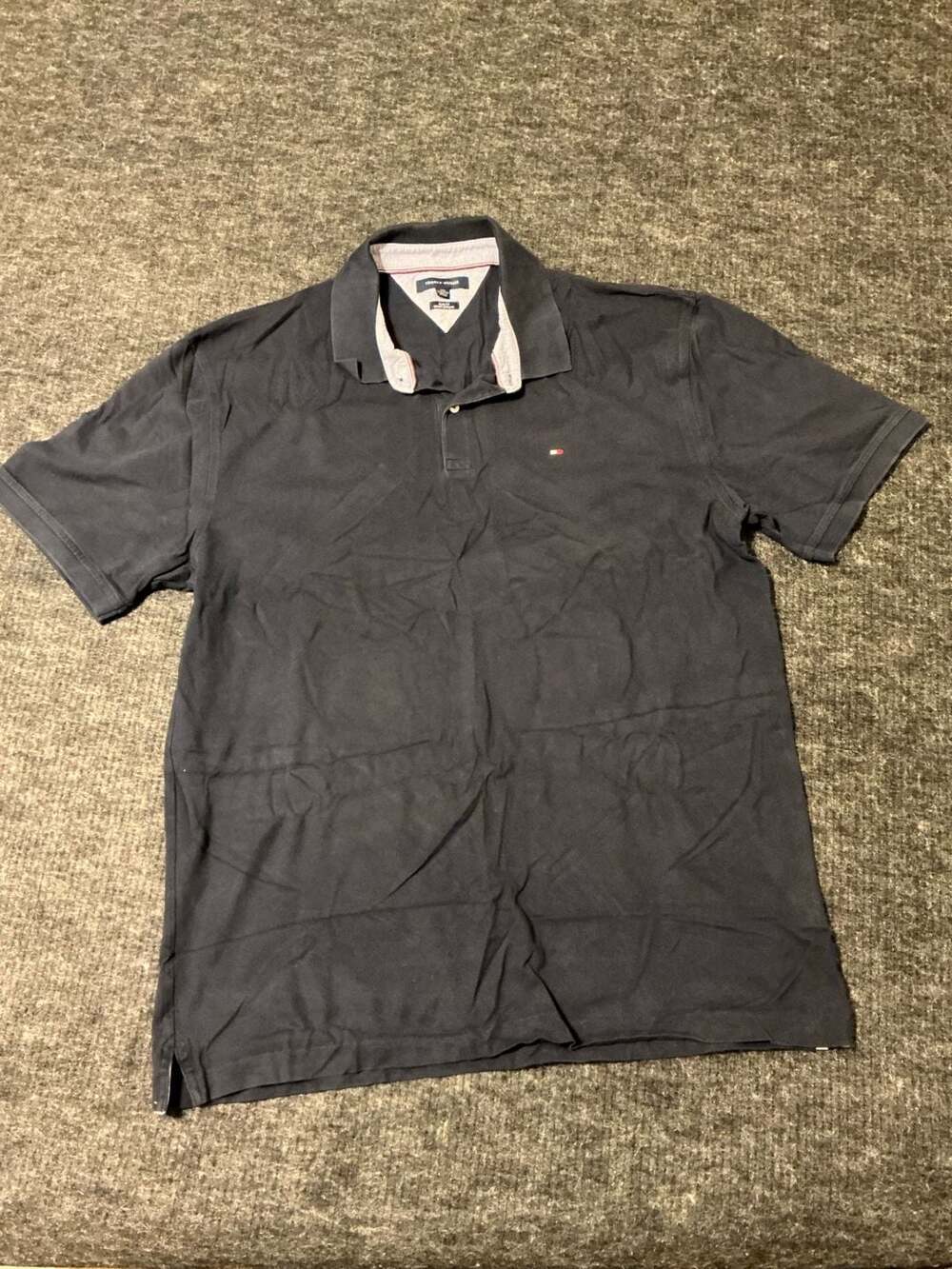Tommy Hilfiger Slim Fit Polo Shirt Mens Size XXXL Navy Blue